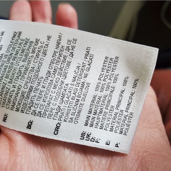 ADIDAS ribbed blue logo tee - Picture 3 of 4